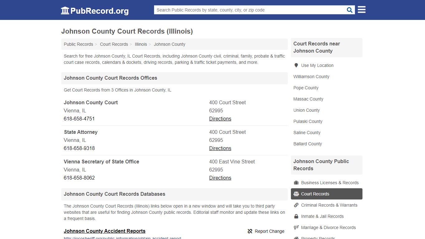 Free Johnson County Court Records (Illinois Court Records) - PubRecord.org